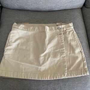 Levi's Cream Tan Mini Wrap Skirt Casual